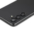 AGL07425 - Galaxy S24 Ultra Optik Pro EZ Fit Lens Protector in Black showing the camera lens protector hovering above another lens protector tray and device showing back